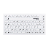 InduProof® Smart Compact - omyvatelná silikonová klávesnice TKG-086-IP68, bílá