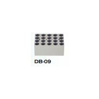 Výměnný blok DB 09, 20x10 ml.,16 mm Ø, hloubka bloku 47 mm, ploché dno